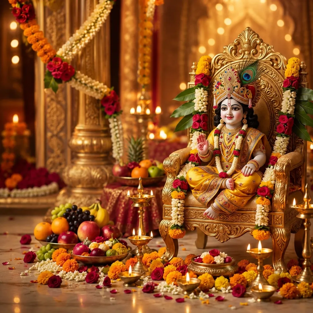 Divine Laddu Gopal Shringar